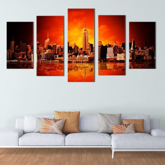 Glowing New York - Beautiful Home Décor | Unique Canvas