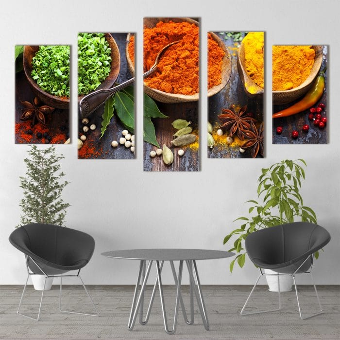 Colourful Fresh Spices- Beautiful Home Décor | Unique Canvas