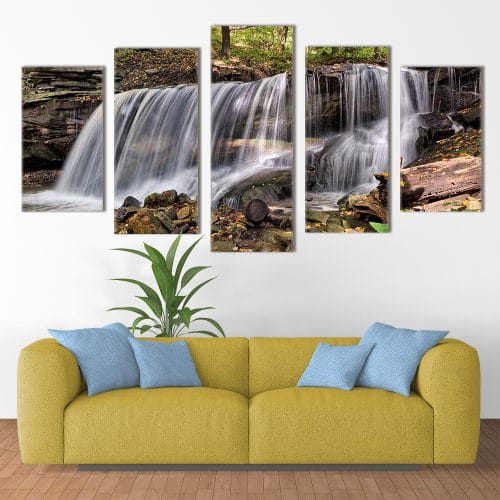Forest Waterfall- Beautiful Home Décor | Unique Canvas