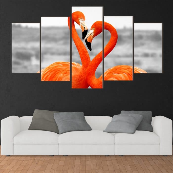 Flamingo in Love - Beautiful Home Décor | Unique Canvas