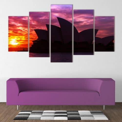Sydney Opera House Silhouette - Beautiful Home Décor | Unique Canvas