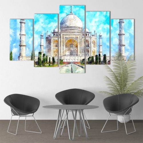 Taj Mahal Painting- Beautiful Home Décor | Unique Canvas