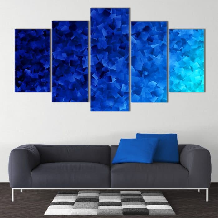 50 Shapes of Blue - Beautiful Home Décor | Unique Canvas