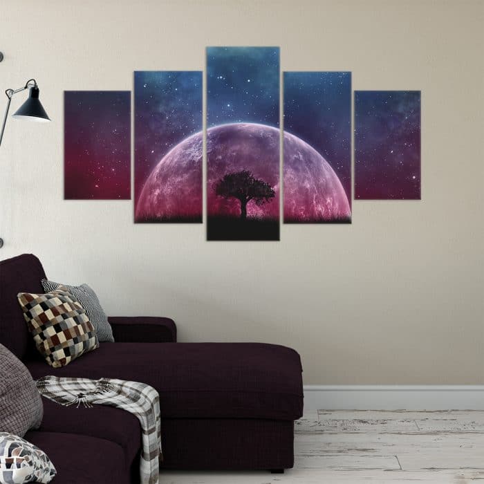Purple Moonlight- Beautiful Home Décor | Unique Canvas