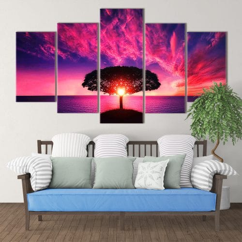 Purple Sunset- Beautiful Home Décor | Unique Canvas