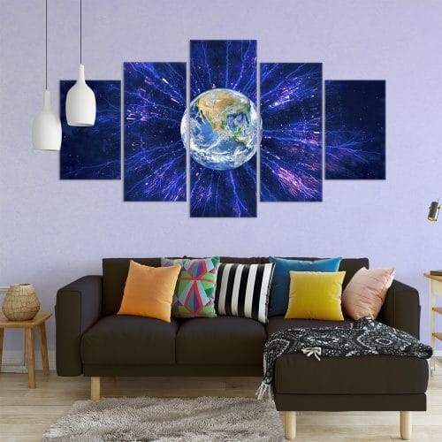 The Earth Cosmos Unique Canvas