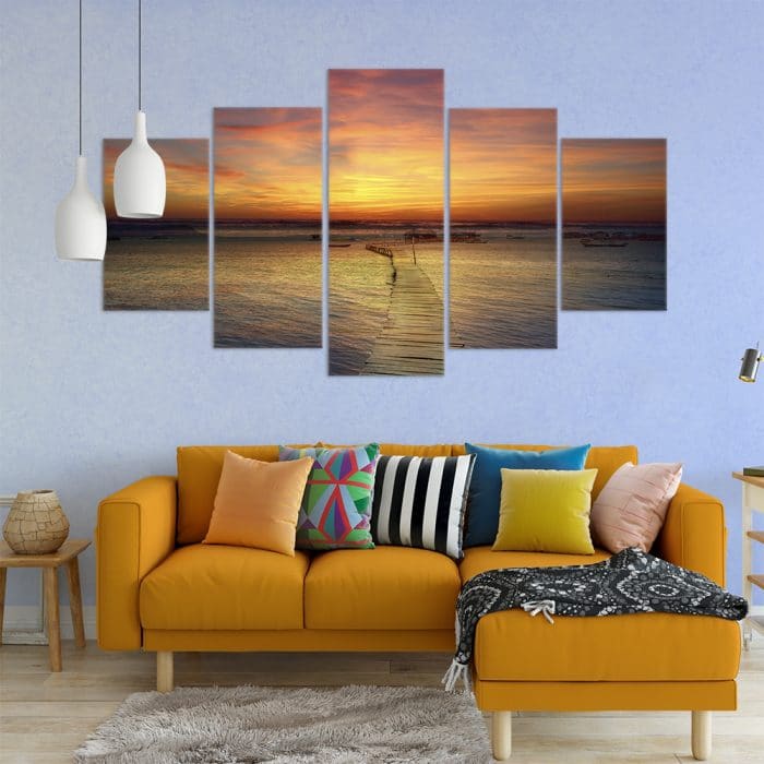 Sunset Jetty- Beautiful Home Décor | Unique Canvas
