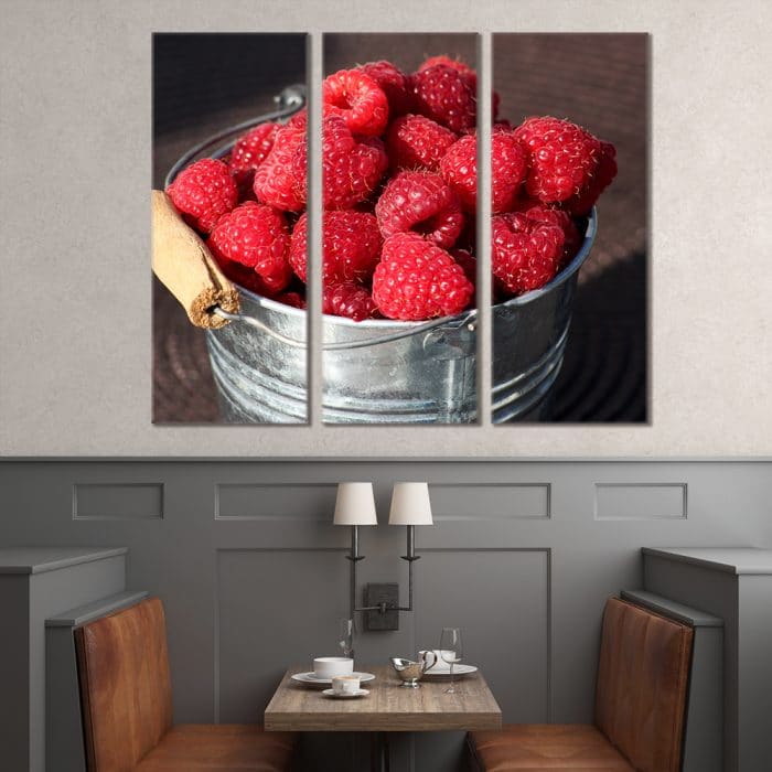 Raspberry Bucket - Beautiful Home Décor | Unique Canvas