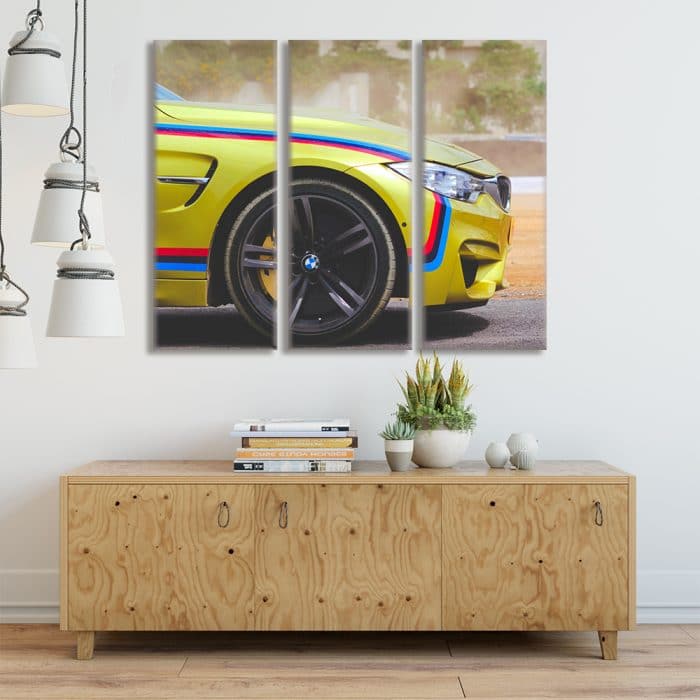 BMW M4 Stripes - Beautiful Home Décor | Unique Canvas